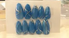現品＊オーロラネイル　ブルー　ニュアンス　ミラー