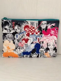鬼滅の刃　フラットポーチ　ジャンプショップ