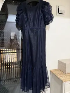 JUSGLITTY ネイビーレースワンピース
