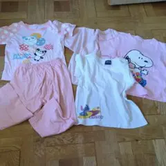 子供服セット100.110 Tシャツ＆95 半袖パジャマ