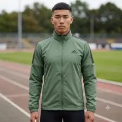adidas アディダス ナイロンジャケット M カーキ ウインドブレーカーのサムネイル