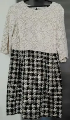 ツィードワンピース