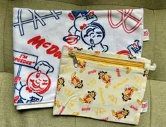 マクドナルドBIG SMILE50キャラクター ポーチ&タオル　McDonald