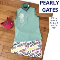 パーリーゲイツ　襟付きノースリーブトップス