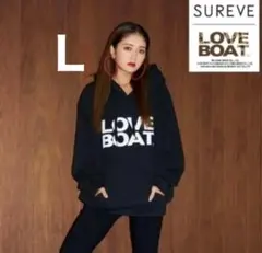 LOVE BOAT フード付きパーカー　L ブラックのサムネイル