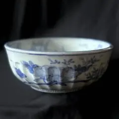 希少◇19世紀クレイユモントローカフェオレボウル花ジアン雅姫