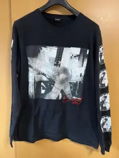 DIESEL ブラック ロングスリーブ Tシャツ