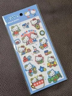 正規品◎ふんわりフェルトシール　＊　ハローキティ青　＊