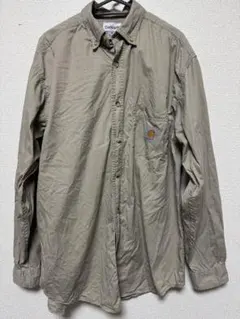 Carhartt ベージュ 長袖シャツ M