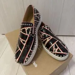 【新品未使用】Christian Louboutin スタッズスリッポン箱付