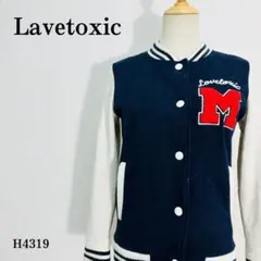 ラブトキシック スタジャン　ブルゾン リブ M ネイビー　スタジアムジャンパー
