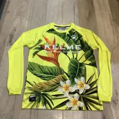 ケルメ　KELME 植物　フラワー　長袖シャツ　イエロー