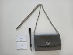 COACH コーチ チェーンショルダーバッグ／ショルダーウォレット／クラッチ