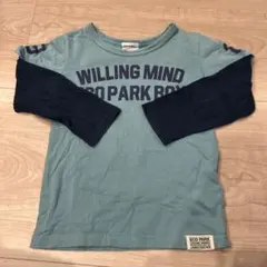 重ね着風ロングTシャツ 110