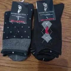 未使用！ウエスタンポロテキサスレディースソックス22-24