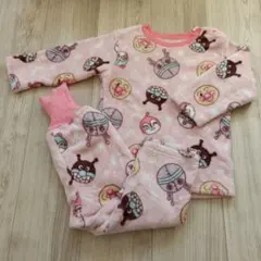 アンパンマン　フリースパジャマ 100cm ピンク 　モコモコ