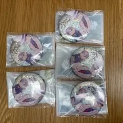 名探偵コナン　江戸川コナン　怪盗キッド　グリッター缶バッジ　水彩