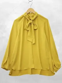 ピノーレ PINORE 2way ボウタイ ブラウス シャツ 38(M)のサムネイル