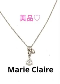 Marie Claire マリクレール ネックレス SV925 ドロップストーン