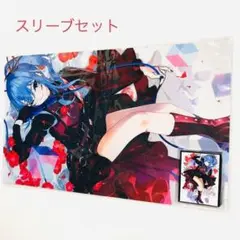 ホロライブ 星街すいせい チェキ風 スリーブ プレイマット セット 【midb】 ホロライブ 星街すいせい ぴろ水 スリーブ プレイマット セット