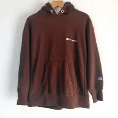 【美品】Championチャンピオンリバースウィーブ パーカーブラウンSサイズ