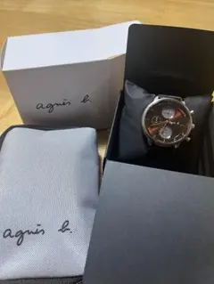 agnès b. 腕時計 クォーツ ブラックのサムネイル