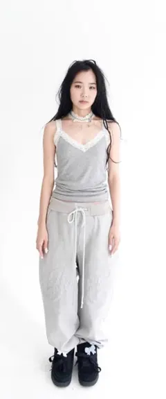 パンツ shop faerie embroidery rib cotton pants shop faerie embroidery rib cotton pants - メルカリ