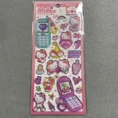 ハローキティ 平成はっぴーフォン ステッカー ぷくぷくシール サンリオ《正規品》