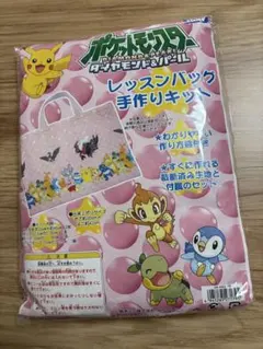 すず@さま専用 ポケモンレッスンバッグ手作りキット　ピンク　ダイアモンド&パール