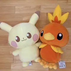 ポケピース めちゃもふぐっとぬいぐるみ ピカチュウ アチャモ