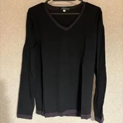 Gloster 黒 Vネック ニット Mサイズ