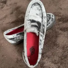 VANS ベルベット スリッポン グレー