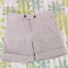 コーデュロイショートパンツ