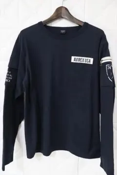 ☆*☆様 AVIREX アヴィレックス メンズ 長袖Tシャツ L 紺色のサムネイル