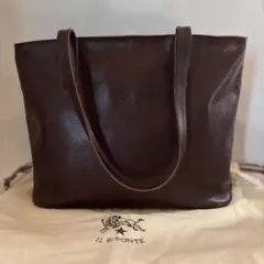 イルビゾンテ　レザー　トートバッグ　ブラウン