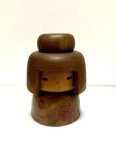 中古　こけし　人形　日本　木製　伝統　山中　三平　M2コレクションのサムネイル