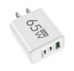 【65W GaN充電器 | USB-A & USB-C対応 3ポート】のサムネイル