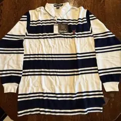 POLO GOLF ストライプ 長袖ポロシャツ