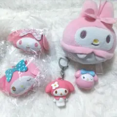 サンリオ マイメロディ まとめ売り ぬいぐるみボールチェーン ラバーマスコット
