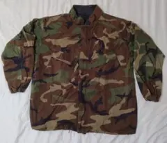 80s 米軍 実物 U.S.ARMY ケミカル ジャケット ウッドランドカモ L