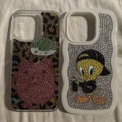 iPhone14Proケース2つセット ピンク豚