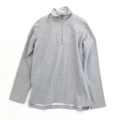 ラコステ LACOSTE ハーフジップスウェット 杢グレー L 1491Lのサムネイル