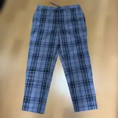 GU チェック柄パンツ