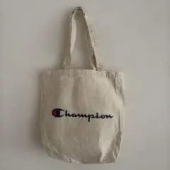 Champion ロゴ トートバッグ ベージュのサムネイル