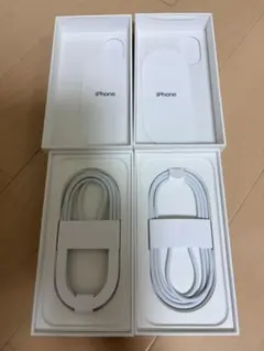 iPhone 17空箱2個セット　充電ケーブル2本付き