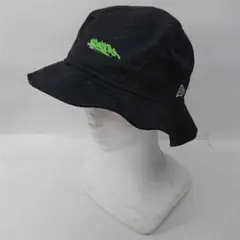 アヴィレックス バケットハット 黒 ロゴ入り