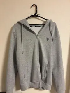 GUESS グレー ジップアップパーカー