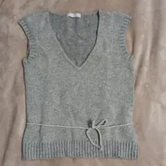 JEANASIS ジーナシス　ニット　ウエストリボン