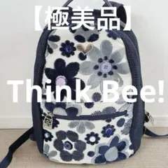【Think Bee! 】リュック 花柄 ビジュー ハート刺繍 レディースのサムネイル