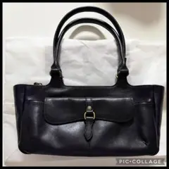 OLD COACH 9846 USA製 ブラック レザー ミニトート - メルカリ